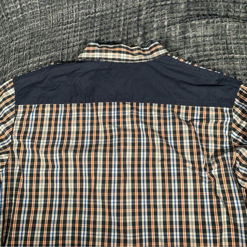SOUTHPOLE Hexagon Product Long Sleeve Plaid Button Down Shirt Men's XL #732 - Picture 5 of 9